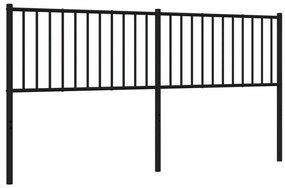 Cabeceira de cama 180 cm metal preto