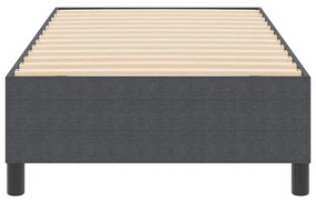 Cama Box Spring vidaXL Cinza Escuro 90x200 cm em Tecido Corduroy