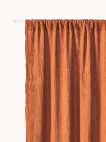 Cortinas transparentes em musselina com bainha para varão Malvina, conjunto de 2, L 130 cm
