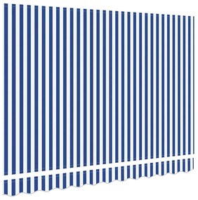 Tecido Substituto para Toldo de 3,5m x 2m Azul e Branco