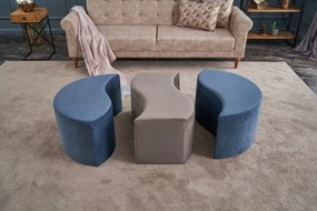 Pouffe Alya Puf – Azul Mink – 120 cm x 40 cm x 80 cm