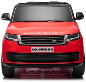 Carro elétrico para Crianças Range Rover, 2 lugares bancos em couro sintético, rádio com entrada USB, tração traseira com suspensão, bateria 12V7AH, r