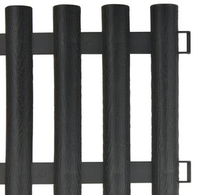 Bordas de relvado 17 pcs 10 m PP antracite