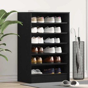 vidaXL Armário para sapatos Carvalho preto 60 x 35 x 92 cm