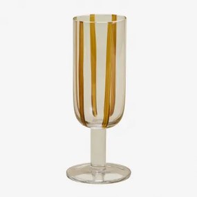 Pack De 4 Taças De Champanhe 26 Cl Em Vidro Jalviana Mostarda Clara - Sklum