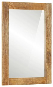 vidaXL Espelho de casa de banho 50x70x2,5 cm mangueira maciça e vidro