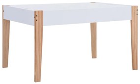 Mesa c/ quadro/arrumação desenho e cadeiras 3 pcs preto/branco