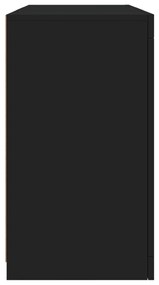 Aparador com luzes LED 123x37x67 cm preto