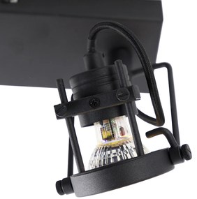 LED Foco inteligente preto c/ 2 GU10 Wifi - Suplux Industrial