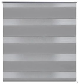 Estore de rolo 80 x 150 cm, linhas de zebra / Cinza