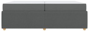 Estrutura da Cama Outros Cinzento escuro 200 x 200 cm tecido