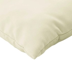 Almofadões p/ paletes 3 pcs tecido oxford branco nata