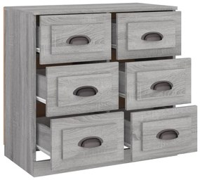 Aparador 70x35,5x67,5 cm derivados de madeira cinzento sonoma