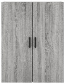 Armário alto 69,5x34x180 cm derivados de madeira sonoma cinza