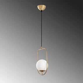 Candeeiro Suspenso Skew – Dourado – 20x171x15 cm