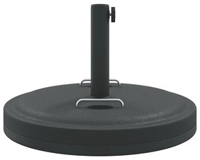 Base p/ guarda-sol c/ pegas p/ postes de Ø38/48mm 25 kg redondo