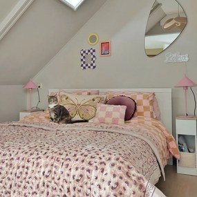 Candeeiro de mesa design rosa - Triangolo