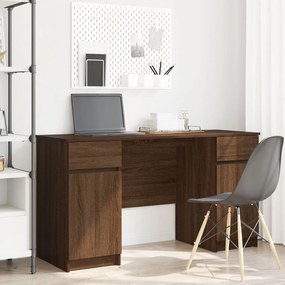 Mesa vidaXL Castanho Carvalho 140x49x76 cm em Madeira Estruturada