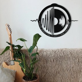 Acessório Decorativo de Parede My Music – Preto – 60 x 43 cm