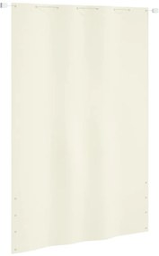 vidaXL Tela de varanda 160x240 cm tecido oxford cor creme