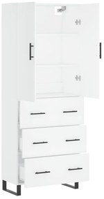 Armário alto 69,5x34x180 cm derivados de madeira branco