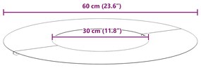 Vaso de Aço Corten Aço corten Grande Empilhável