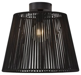 Plafon de exterior com corda preta IP54 - Jayla Japandi