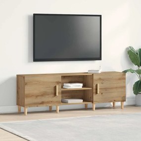 Aparador de TV vidaXL em Carvalho Artisan - 150x30x50 cm - Feito de Madeira de Engenharia
