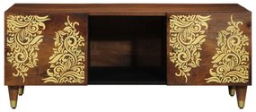 Mesa de Centro 100x54x40 cm Madeira Sólida de Manga