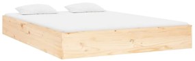 Estrutura de cama casal 135x190 cm madeira maciça