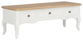 vidaXL Móvel de TV 100x35x35 cm madeira branco