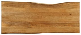 Tampo de mesa c/ borda viva 140x60x2,5 cm mangueira maciça