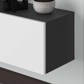 Móvel de TV "Maximus" de Parede – Branco e Antracite – 180 x 30 x 30 c