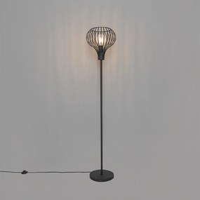 Candeeiro de pé moderno preto - Saffira