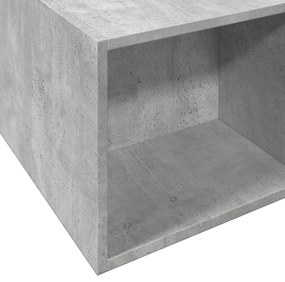 Estrutura de cama 200x200 cm derivados de madeira cinza cimento