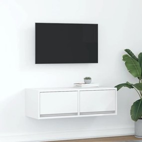 vidaXL Móvel p/ TV 80x31x25,5 cm derivados de madeira branco