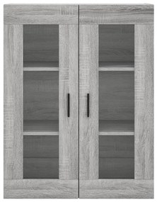 Móveis de parede 2 pcs derivados de madeira cinzento sonoma