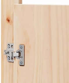 Portas de Cozinha Externa 2 pcs 50x9x82 cm Madeira Maciça de Pinho