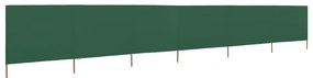 Para-vento com 6 painéis em tecido 800x160 cm verde