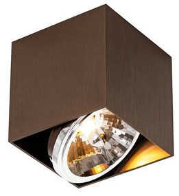 Projetores design bronze escuro quadrado rotativo e inclinável - Box Design