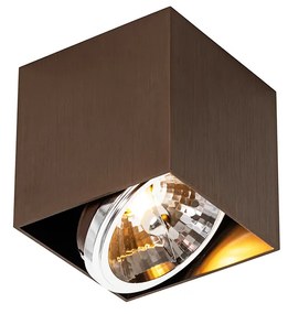 Design spot quadrado bronze escuro - Caixa Design