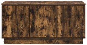 Armário de TV Carvalho Fumado 100x38x49 cm Madeira Engenheirada