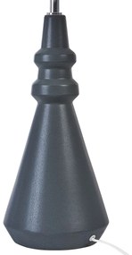 Candeeiro de mesa em cerâmica preta CERILLOS Beliani