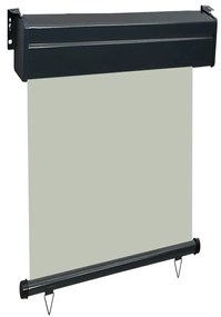 Toldo lateral para varanda 60x250 cm cinzento