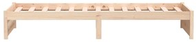 Estrutura cama pequena solteiro 75x190 cm madeira maciça