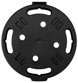 Carrinho para plantas com rodas diâmetro 30 cm 170 kg preto