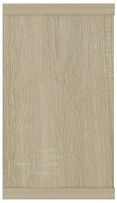 Estantes parede cúbicas 2pcs derivados madeira carvalho sonoma