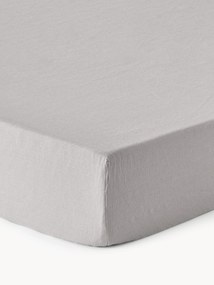 Lençol em linho lavado com elástico para topper Airy