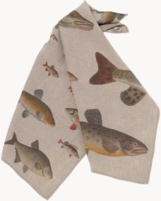 Panos de cozinha em linho Freshwater Fish, conjunto de 2