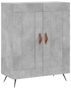Armário alto 69,5x34x180 cm derivados de madeira cinza cimento